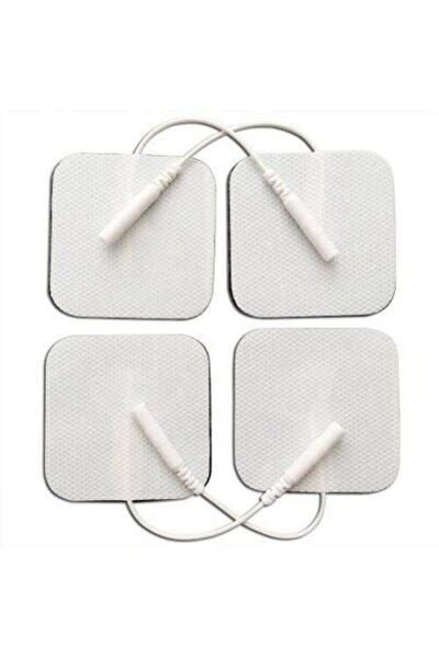 12 Adet Kablolu/soketli Tens Pedi Elektrodu (5x5cm Kare) Igneli Tens Peti Tüm Cihazlara Uyumlu.