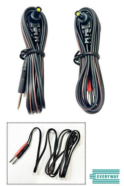 2 Uçlu Tens Cihazı Kablosu Çift Yedek Kablo, 4 Soket Paket