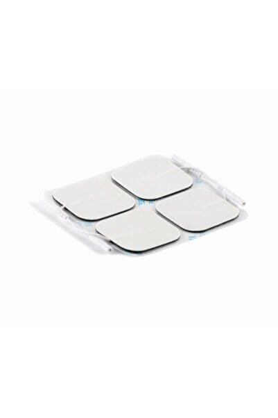 3 Paket 12 Adet Kablolu Soketli Elektrot 5x5 cm Ems Tens Cihazı Pin Girişli Elektrodu (Model 152658)
