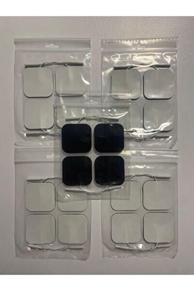 5 Paket, 20 Adet Tens Elektrod Pedi 5x5 Cm Extra Güçlendirilmiş Yapışkanlı Dayanıklı Köpük Yüzey