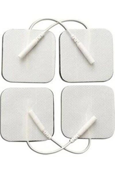 Kablolu / Soketli Elektrot 5*5 Cm Ems Tens Cihazı Pin Girişli Elektrod , 5 Paket = 20 Adet