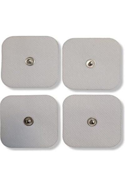 Tens Elektrodu Yapışkanlı 5 X 5 Cm 4'lü Paket Tens Pedi Çıt Çıtlı
