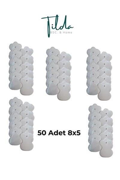 Tens Pedi - 50 Adet 8x5 Cm Çıtçıtlı - Acura, Eragon, Alllife, Nordmende, Optimed, Wollex Uyumlu 8x5